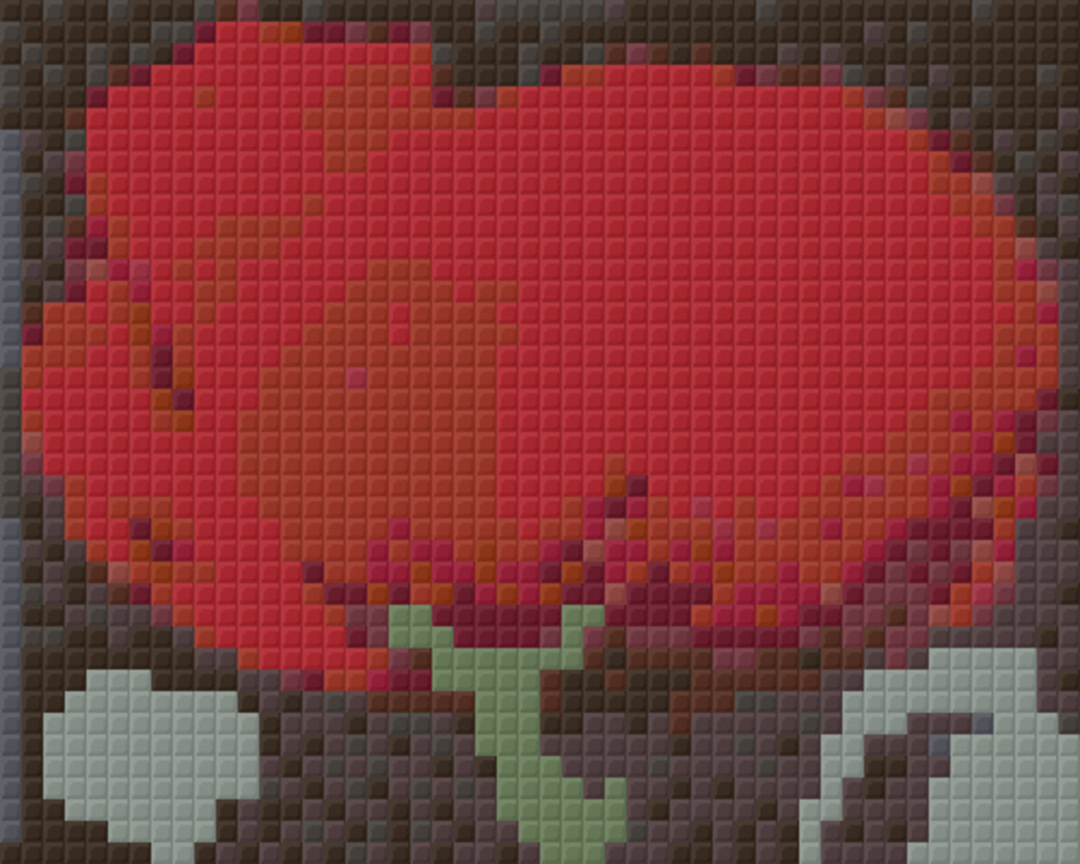 Red Poppy One [1] Baseplate PixelHobby Mini-mosaic Art Kit image 0